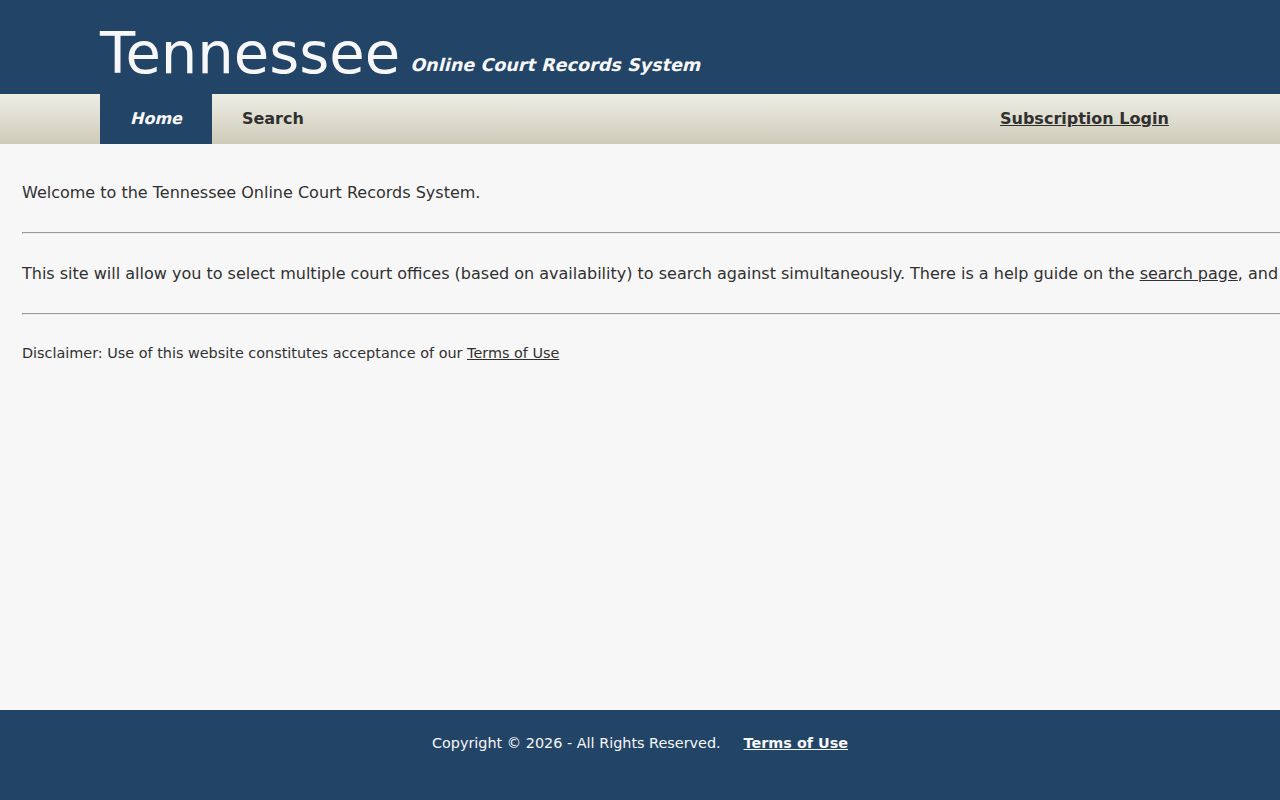 Cheatham County case search in the Tennessee public system