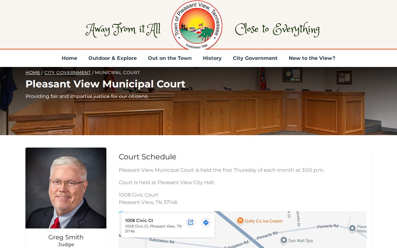 Pleasant View court records and municipal court schedule